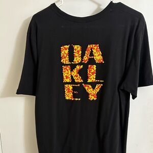 Orange and Black Oakley Tee Shirt